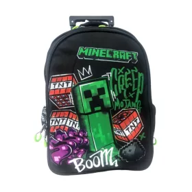 Minecraft Metro Art Boom Schulranzen mit Rollen, 46 cm
