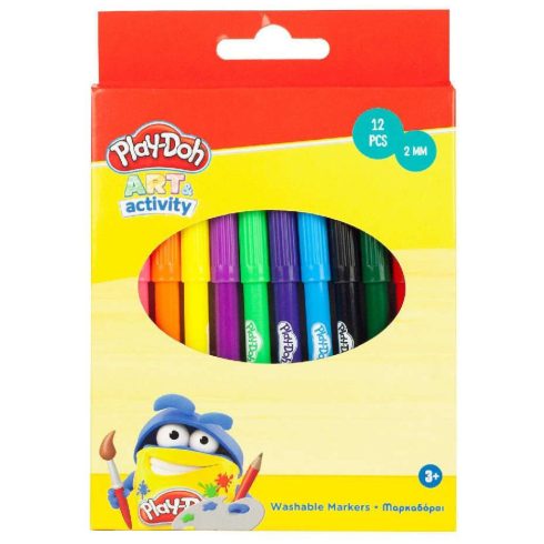 Play-Doh Art kimosható filctoll 12 db-os