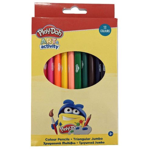 Play-Doh Art Jumbo háromszögletű színes ceruza 12 db-os