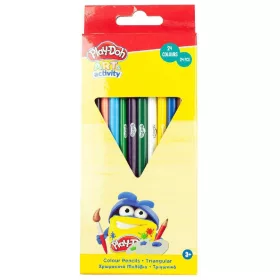 Trojuholníkové farebné ceruzky Play-Doh Art, 24 kusov