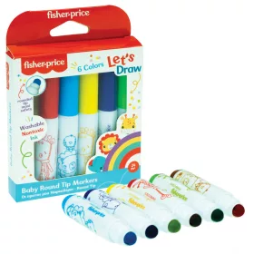 Fisher-Price Let's Draw Fun umývateľné fixky 6 ks