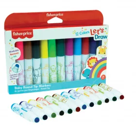 Fisher-Price Let's Draw Fun umývateľné fixky 12 ks