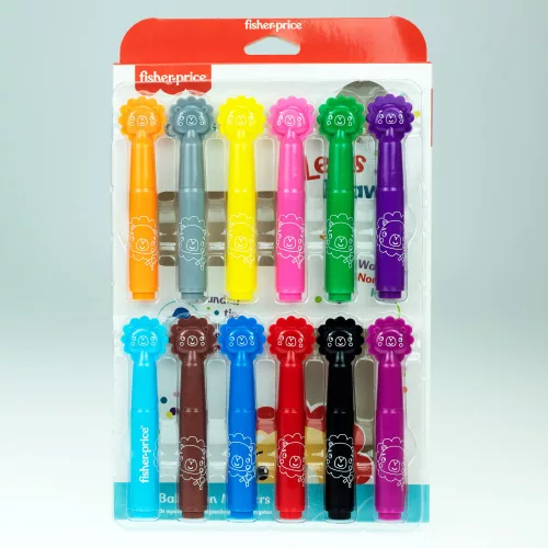 Fisher-Price Let's Draw umývateľné fixky 12 ks