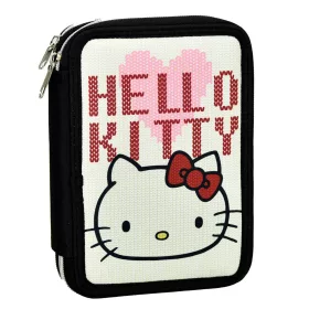Držiak na perá Hello Kitty s 2 úrovňami v tvare srdca