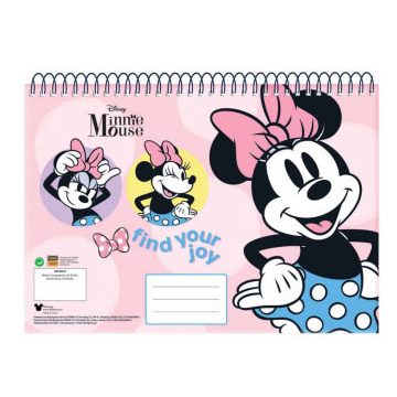 Disney Minnie Joy A/4 spirál vázlatfüzet 30 lapos