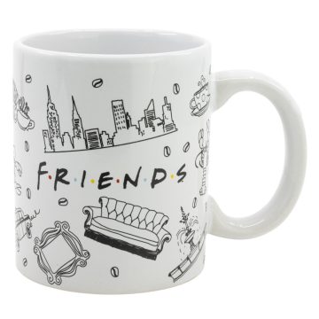Jóbarátok NYC porcelán bögre 325 ml Díszdobozban