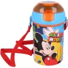 Plastová fľaša so slamkou Disney Mickey Color Flow s vešiakom 450 ml
