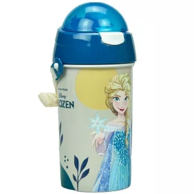   Disney Ľadové kráľovstvo Spolu We Lead plastová fľaša so slamkou a vešiakom 500 ml