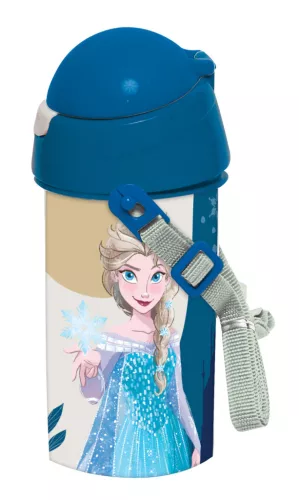 Disney Ľadové kráľovstvo Spolu We Lead plastová fľaša so slamkou a vešiakom 500 ml