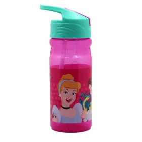 Plastová fľaša so slamkou Disney Princezné Jar 500 ml