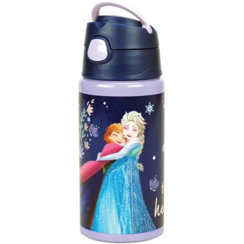 Disney Jégvarázs Together alumínium szívószálas kulacs akasztóval 500 ml