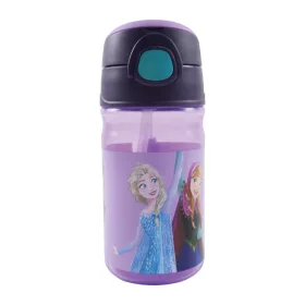   Fľaša na pitie Disney Frozen Modern Magic so slamkou a vešiakom, 350 ml
