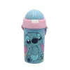 Disney Lilo a Stitch, Votrelec 626 plastová fľaša so slamkou a vešiakom 500 ml