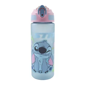   Disney Lilo & Stitch, Alien 626, matte Kunststoff-Trinkhalmflasche, 600 ml