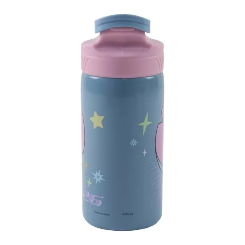 Disney Lilo a Stitch, hviezdny psík Votrelec 626 hliníková fľaša so slamkou a vešiakom 500 ml