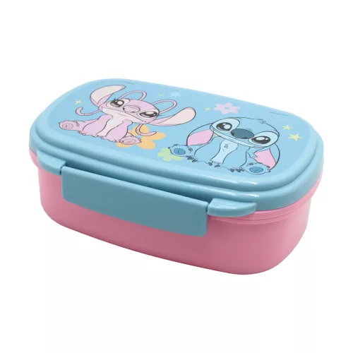 Disney Lilo és Stitch, a csillagkutya Alien 626 szendvicsdoboz + evőeszköz szett