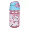 Plastová fľaša na pitie Disney Marie Dots so slamkou a vešiakom, 350 ml