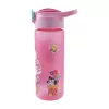 Matná plastová fľaša na pitie Disney Minnie Kindness so slamkou, 600 ml