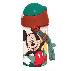   Plastová fľaša so slamkou Disney Mickey Nature s vešiakom 500 ml