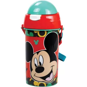   Plastová fľaša so slamkou Disney Mickey Oh Boy s vešiakom 500 ml