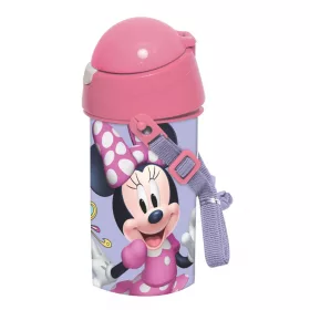   Plastová fľaša so slamkou Disney Minnie Smiles s vešiakom 500 ml