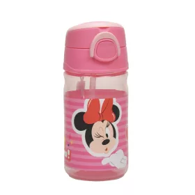   Plastová fľaša Disney Minnie Wink so slamkou a vešiakom 350 ml
