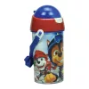 Plastová fľaša so slamkou Paw Patrol Knights s vešiakom 500 ml