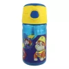 Plastová fľaša na pitie Paw Patrol Rubble so slamkou a vešiakom, 350 ml