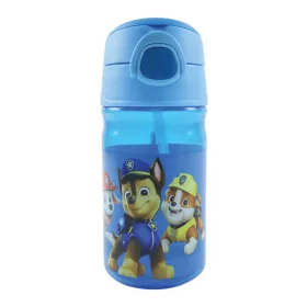   Plastová fľaša na pitie Paw Patrol Best Team so slamkou a vešiakom, 350 ml