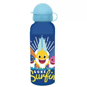 Baby Shark Wave Aluminiumflasche mit Trinkverschluss, 520 ml