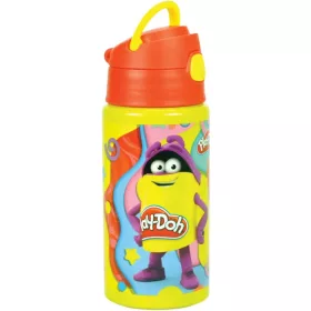   Play-Doh Hladká hliníková fľaša so slamkou a vešiakom 500 ml