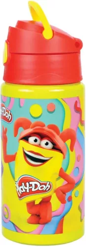Play-Doh Hladká hliníková fľaša so slamkou a vešiakom 500 ml