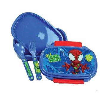 Pókember Dino-Webs szendvicsdoboz + evőeszköz szett