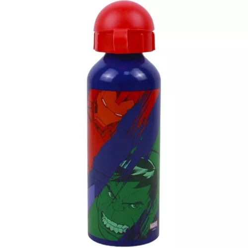 Avengers Mehrfarbige Aluminiumflasche mit Trinkverschluss, 520 ml