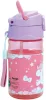 Plastová fľaša Hello Kitty Unicorn so slamkou a vešiakom 350 ml