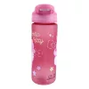 Fľaša na pitie Hello Kitty s jednorožcom z matného plastu so slamkou, 600 ml