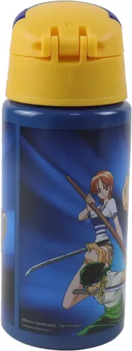 Hliníková fľaša One Piece Crew s vešiakom a slamkou 500 ml