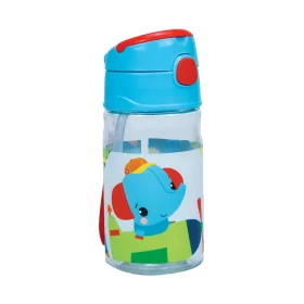  Fisher-Price Animals Fly plastová fľaša so slamkou a vešiakom 350 ml