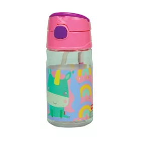   Fisher-Price Animals Jednorožec Roztomilá plastová fľaša so slamkou a vešiakom 350 ml