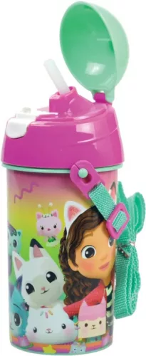 Gabiin domček pre bábiky, plastová fľaša s vešiakom Color Fade slamka 500 ml