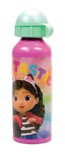 Gabi's Dollhouse Hliníková fľaša s uzáverom a farebným prelínaním 520 ml