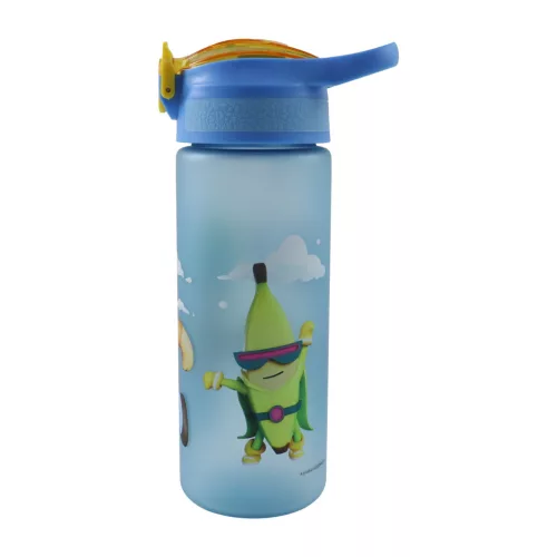 Stumble Guys Hut, matná plastová fľaša na pitie so slamkou, 600 ml