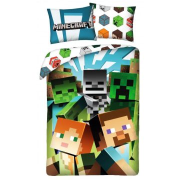 Minecraft Heads ágyneműhuzat 140*200cm, 70*90 cm