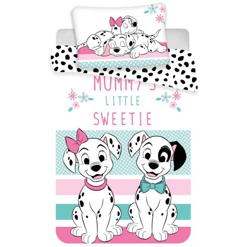 Disney 101 Kiskutya gyerek, ovis ágyneműhuzat 100×135cm, 40×60 cm