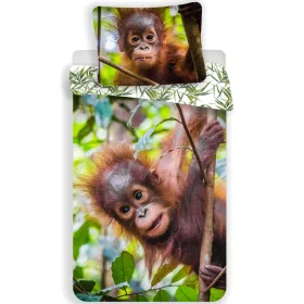 Orangután Jungle Joy ágyneműhuzat 140×200cm, 70×90 cm
