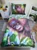 Orangután Jungle Joy ágyneműhuzat 140×200cm, 70×90 cm