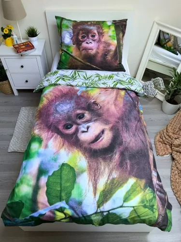 Orangután Jungle Joy ágyneműhuzat 140×200cm, 70×90 cm