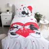 Disney Mickey, Minnie Love ágyneműhuzat 140×200cm, 70×90 cm