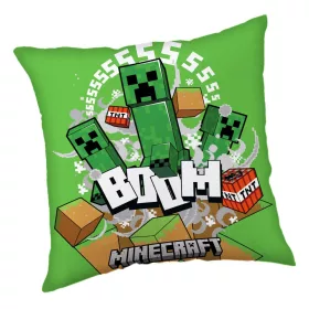 Minecraft Creeper Boom Kissen, Dekokissen 40 x 40 cm