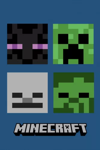 Minecraft Bad Mobs szuper puha polár takaró 100x150cm